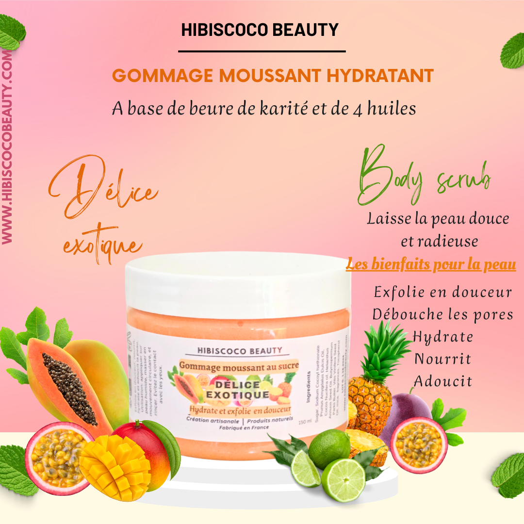 Gommage corporel hydratant - Délice tropicale